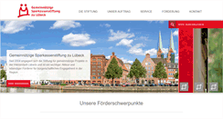 Desktop Screenshot of gemeinnuetzige-sparkassenstiftung-luebeck.de